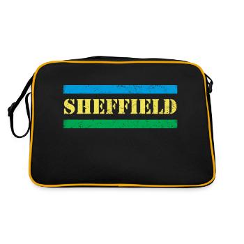 Sheffield - Retro Bag - black/gold - Back