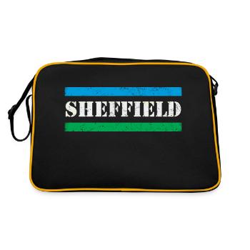 Sheffield - Retro Bag - black/gold - Back
