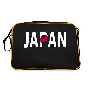 Le Japon aux couleurs de la nation - Sac Retro - noir/or - Dos