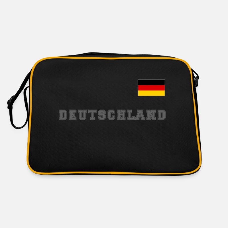 Germany jersey look with flag flag on chest Retro Bag