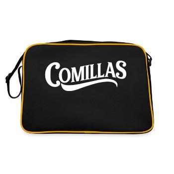 Comillas - Retro Tasche - Schwarz/Gold - Hinten