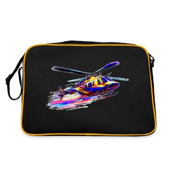 JetRanger Bell 206 - Color Splash - Retro Bag - black/gold - Back
