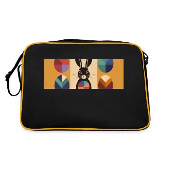 Easter Bunny No.06 - Retro Bag - black/gold - Back