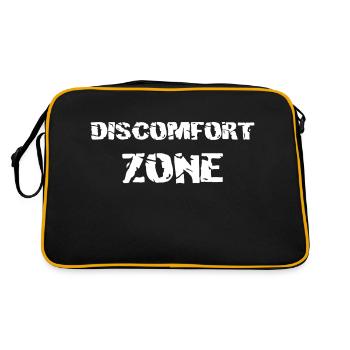 DISCOMFORT ZONE - Retro Bag - black/gold - Back