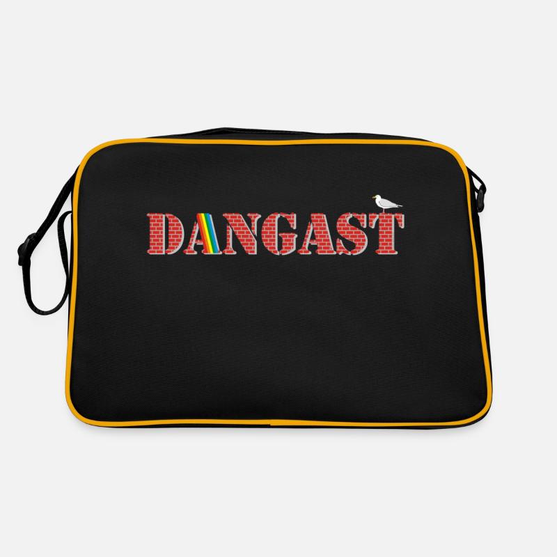 Dangast6_600dpi - Retro Tasche - Schwarz/Gold
