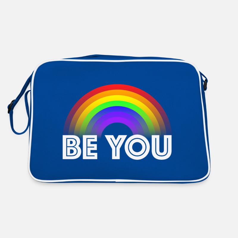 Sei du, Pride Toleranz homosexuell Regenbogen Retro Tasche