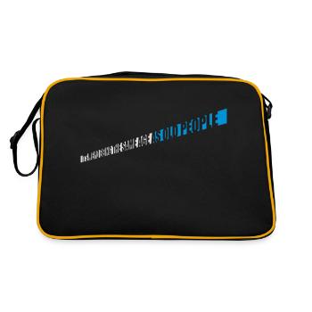 being old people age - Retro Bag - black/gold - Back
