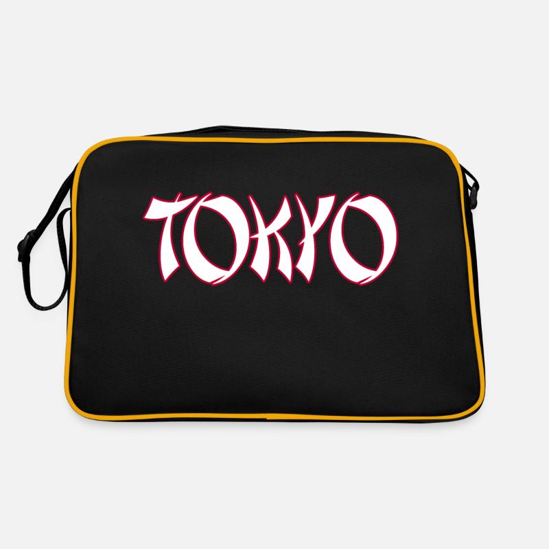 tokyo - Retro Tasche - Schwarz/Gold