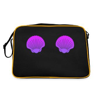 Shell chest - Retro Bag - black/gold - Back