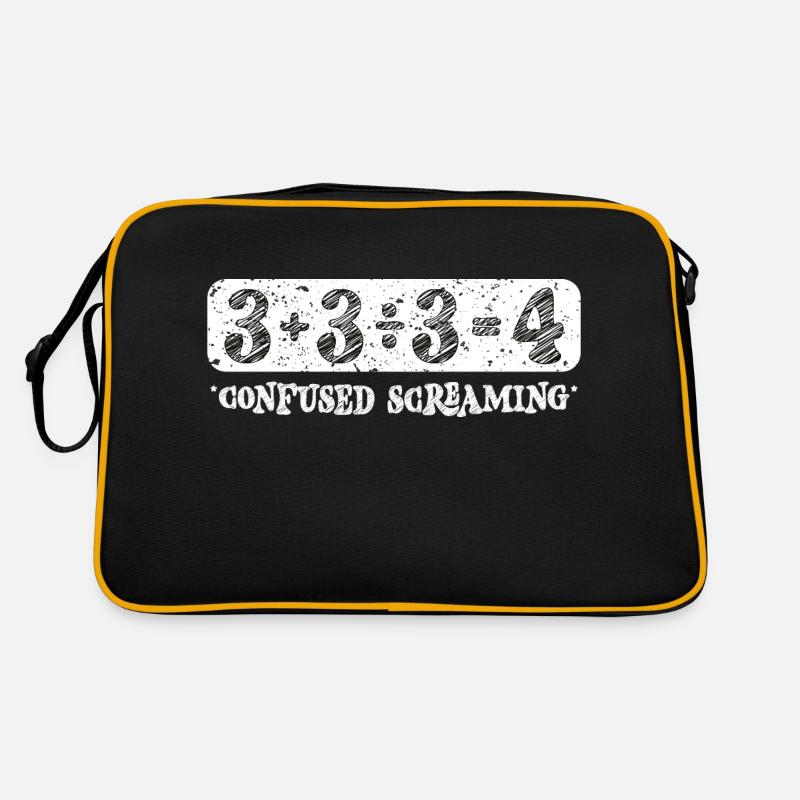 Addition Division Subtraction Equals Retro Bag