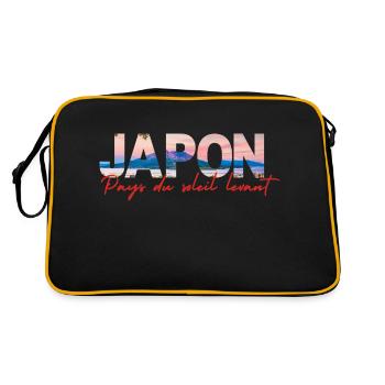 Japonais - Sac Retro - noir/or - Dos