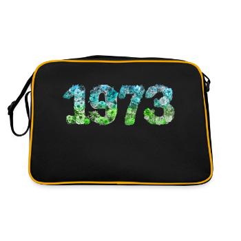 50e anniversaire vintage rétro Né en 1973 Anniversaire - Sac Retro - noir/or - Dos
