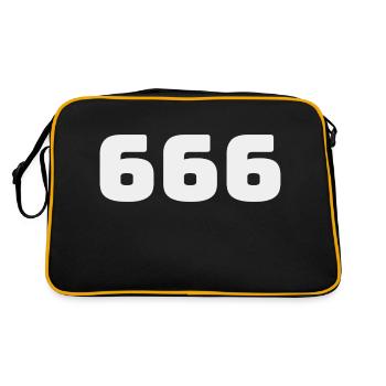 666 - Retro Bag - black/gold - Back
