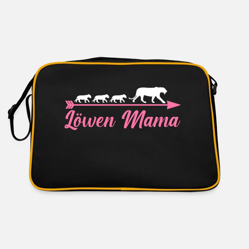 Mutter Löwen Mama Retro Tasche