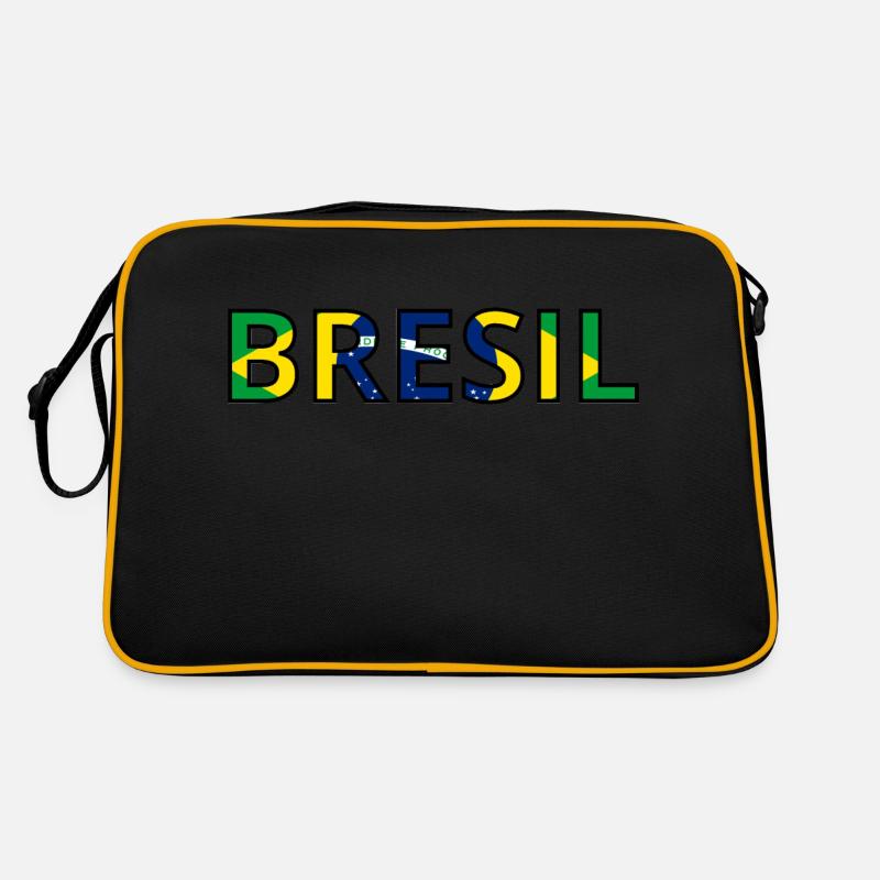 Drapeau Brésil Sac Retro