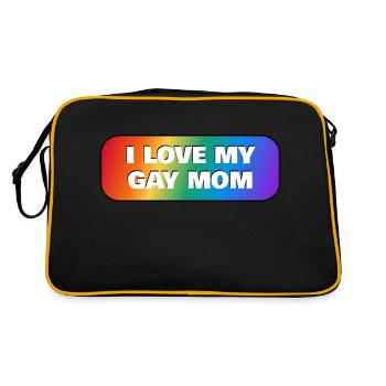 J’aime ma mère gay - Sac Retro - noir/or - Dos