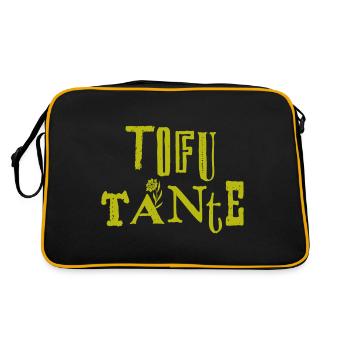 Tofu Tante 2 - Retro Tasche - Schwarz/Gold - Hinten