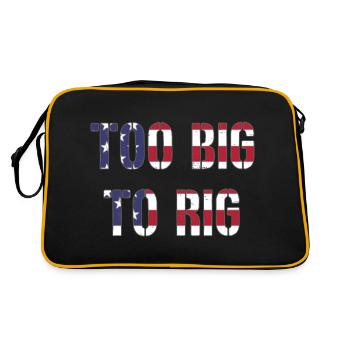TOO BIG TO RIG 2024 - Retro Bag - black/gold - Back
