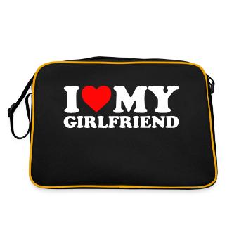 J’AIME MA COPINE Saint-Valentin Cadeau Amour - Sac Retro - noir/or - Dos