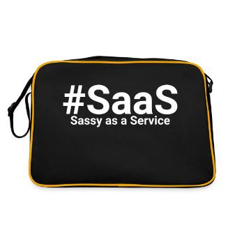 Sassy as a Service SaaS - Retro Bag - black/gold - Back