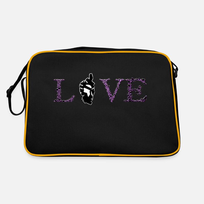 Korsika - Retro Tasche - Schwarz/Gold