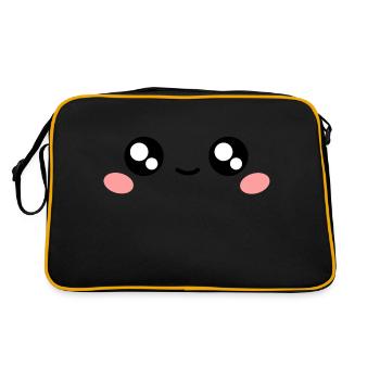 Les yeux kawaii par Rizzo Chris - Sac Retro - noir/or - Dos