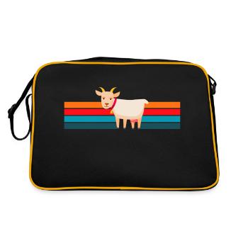 Chèvres rétro - Sac Retro - noir/or - Dos