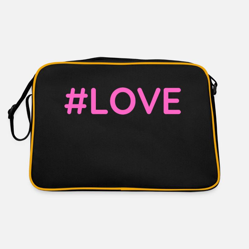 #love - Sac Retro - noir/or