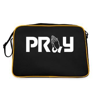 Priez - Vêtements chrétiens - Sac Retro - noir/or - Dos
