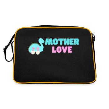 💗 Mutterliebe 💗 Das beste Geschenk für Mütter - Retro Tasche - Schwarz/Gold - Hinten