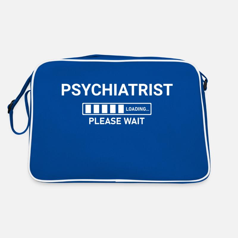 Psychiatrist Loading Please Wait Retro Bag