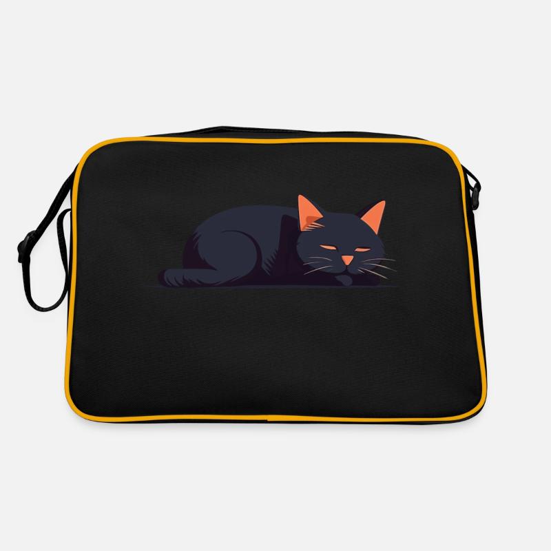 Schläfer-Katze Retro Tasche