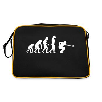 Development of balls and petanque players - Retro Bag - black/gold - Back