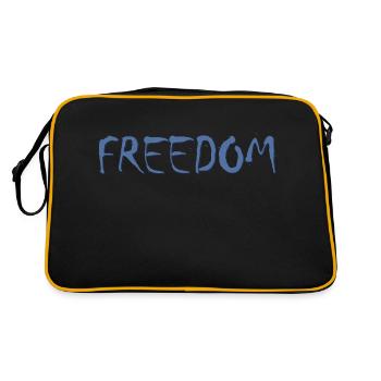 design original FREEDOM - Sac Retro - noir/or - Dos