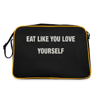 EAT - Retro Bag - black/gold - Back