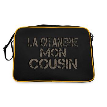 La Gitanerie Mon Cousin - Sac Retro - noir/or - Dos