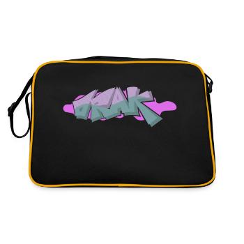Orak shadow - Retro Tasche - Schwarz/Gold - Hinten