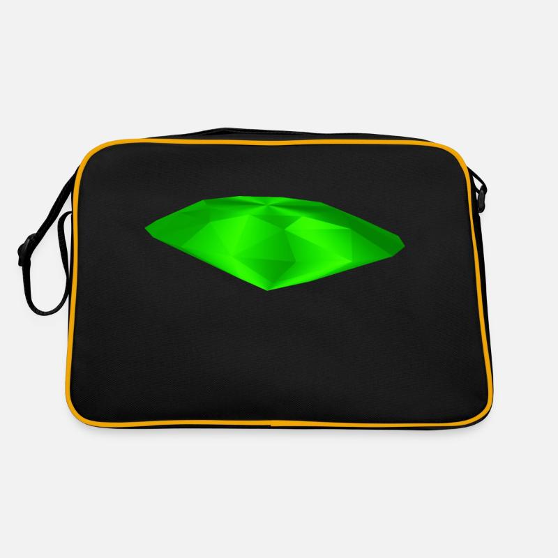 Pierre précieuse verte Sac Retro