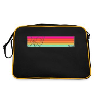 Rayures de crâne RIDM - Sac Retro - noir/or - Dos