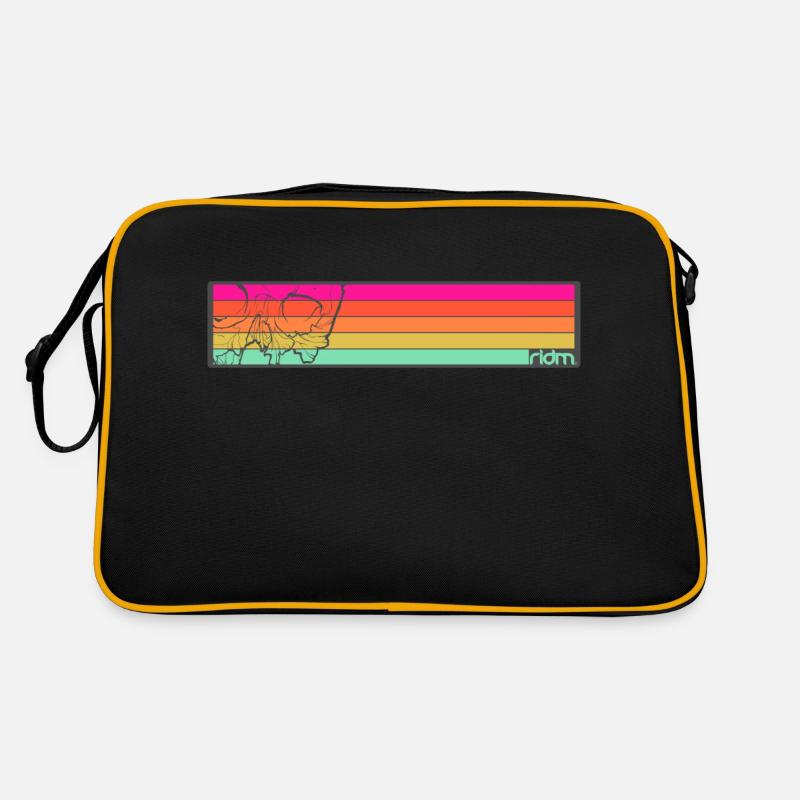 ridm skull stripes Retro Tasche