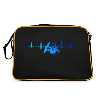 Kitesurf Kitesurfer Kite Kite Kite Kiting Femmes Hommes - Sac Retro - noir/or - Dos