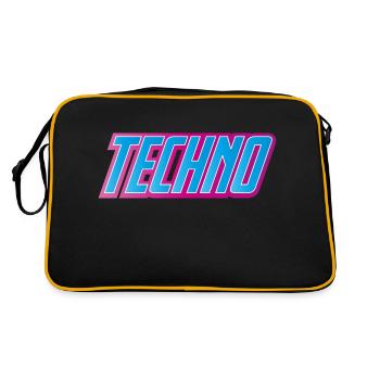 Techno Festival - Retro Bag - black/gold - Back