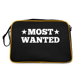 Most Wanted - Retro Bag - black/gold - Back
