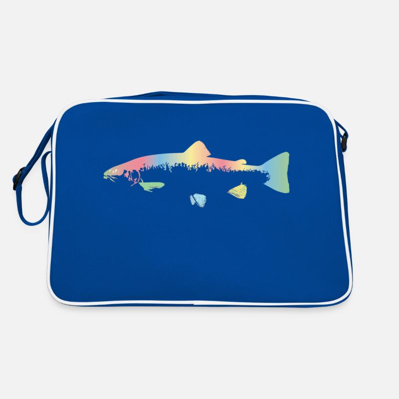 Regenbogenforelle Retro Tasche