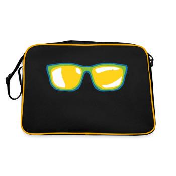 lunette de soleil - Sac Retro - noir/or - Dos