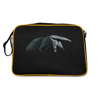 le drôle de fourmilier - Sac Retro - noir/or - Dos