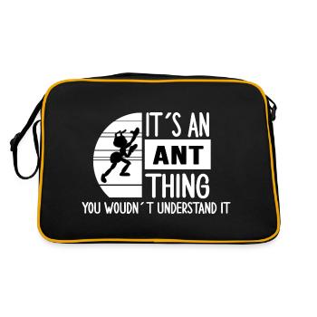 Ant colony ant "ant-thing" ant state - Retro Bag - black/gold - Back
