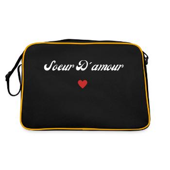 sœur d'amour - Sac Retro - noir/or - Dos