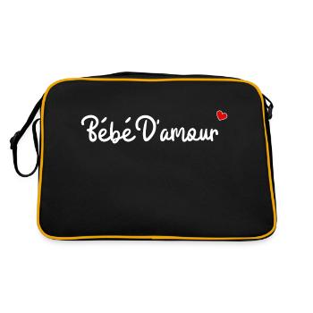Bébé d'amour - Sac Retro - noir/or - Dos