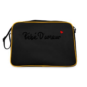 Bébé d'amour - Sac Retro - noir/or - Dos